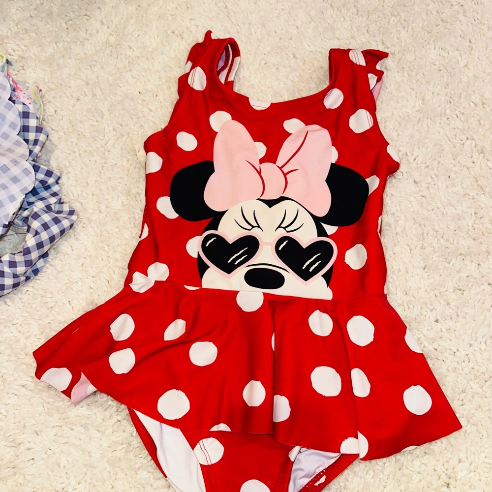 Hanna Andersson Minnie Mouse Kids Swim One Piece